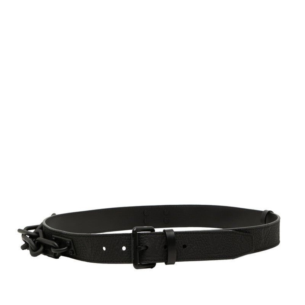 Louis Vuitton Monogram Taurillon Ceinture Signature Belt 90/36 MP058 Black
